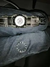 Jessingshow-Relojes Retro de cuero para hombre, cronógrafo deportivo, de cuarzo, estilo Punk, Masculino, 2020