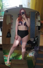 Bikini Big Swimsuits Swimwear Floral Vintage High-Waist Plus-Size Women Female Sexy S-3XL