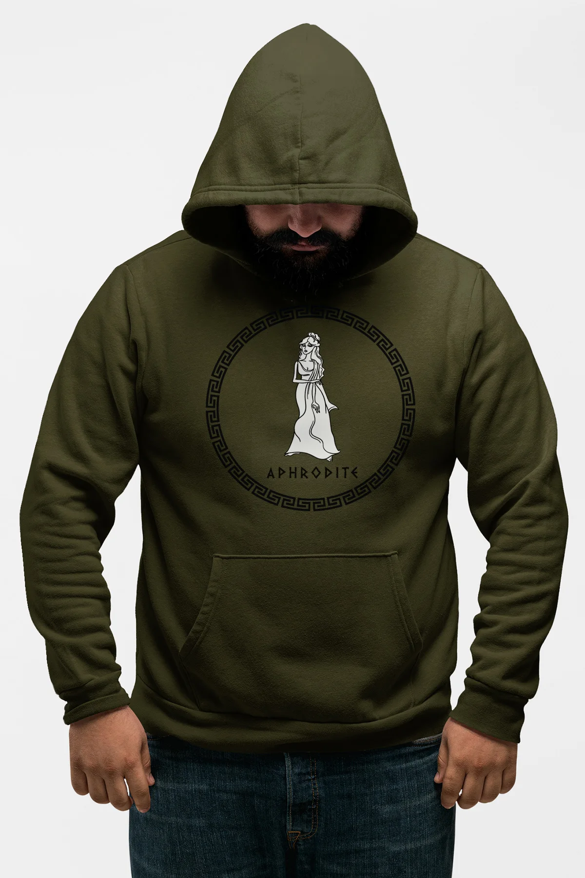 Мужская зеленая толстовка с капюшоном Angemiel Wear | одежда