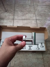 Robe Hook Hardware-Set Paper-Holder Towel-Ring Toilet Shining-Mirror Bathroom Stainless-Steel