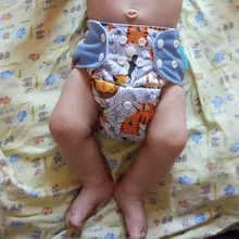 Happyflute 4 unids/set lavable ecológico tela cubierta de pañal ajustable reutilizable de tela pañales pañal de tela de fit 3-15kg bebé