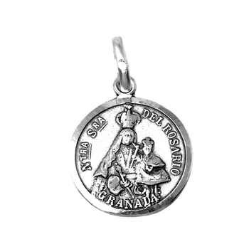 

Medal Sterling Silver 925m Our Lady Rosary Grenada 18mm. [AB9277GR] -Customizable-RECORDING INCLUDED IN THE PRICE
