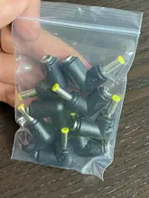 Adaptador de corriente hembra, conector DC de 5,5x2,1 MM a 3,0x1,35, 4,0x1,35, 4,0x1,7, 5,5x2,1, 5,5x2,5, 6,3x3,0 6,0x4,4 MM, macho, 90 grados