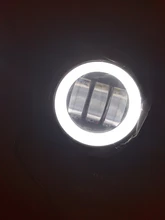 Luz LED redonda resistente al agua, barra de Ojos de Ángel, foco para motocicleta, todoterreno, coche, barco, luz de trabajo, 2 uds./1 Uds.