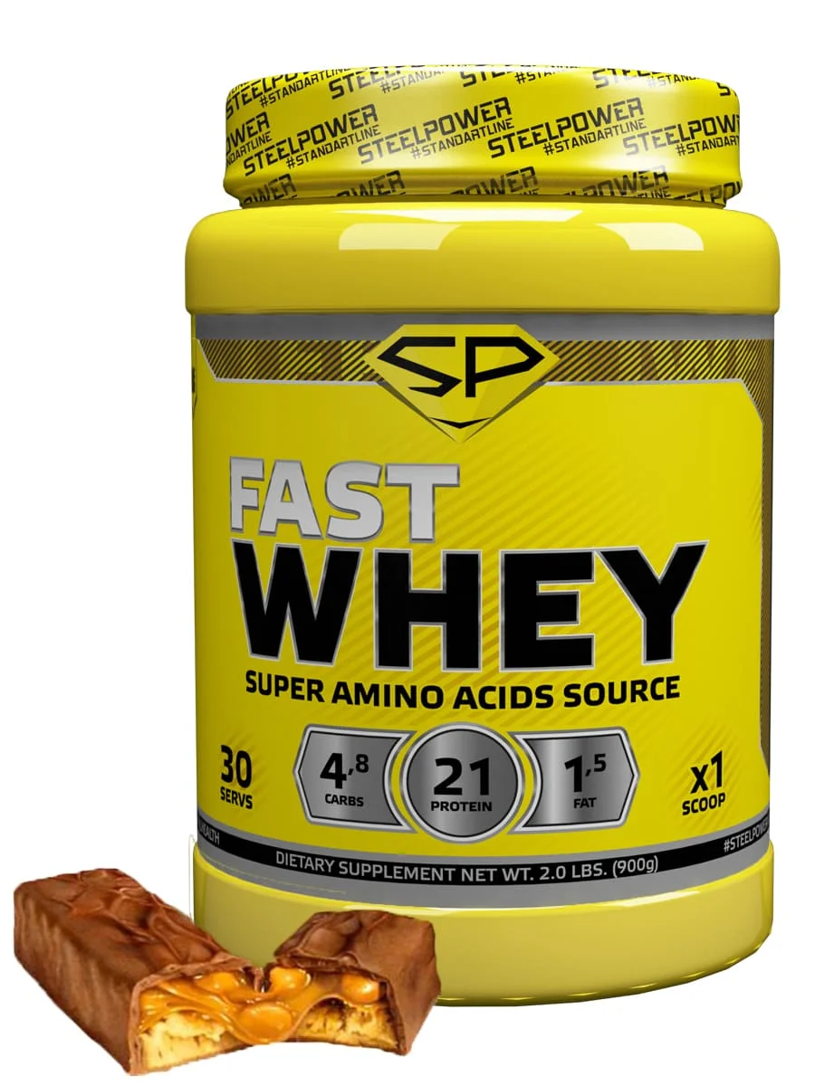 STEELPOWER / Сывороточный протеин FAST WHEY 70% белка 900 гр 30 порций|Тяжелая атлетика| |