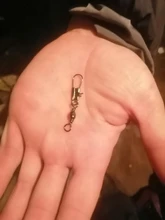 JACKFISH gira pin conector de pesca giratorio de rodamiento de anillos sólidos giratoria 50 unids/lote pesca carpa, pesca herramienta de la pesca