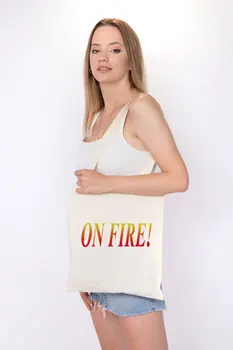

Angemiel Bag Small Fire On Shopping Beach Tote Bag