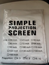 LEJIADA-proyector plegable portátil de alta densidad, pantalla Sotf de proyección HD 3d para uso doméstico, para exteriores, KTV y oficina, 16:9