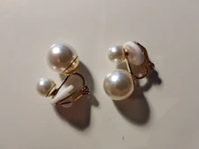 JIOFREE-pendientes de perlas de imitación para mujer, joyería Maxi sin perforaciones para fiesta de boda, regalo amor Navidad