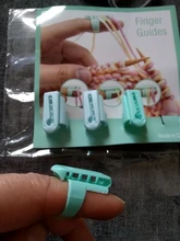 4-Yarn Guide-Thimble Sewing-Accessories Knitting-Tool Finger-Splitter Wool Plastic 4pcs
