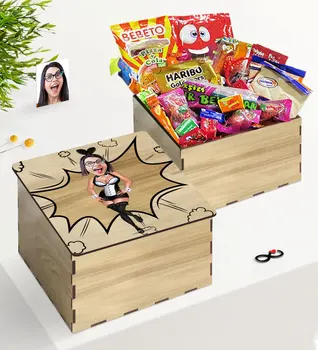 

Tailor-made In Wooden Box Rabbit Girl Caricature Of Nostalgic Lezzetler Gift set
