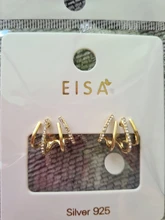Metal-Earrings Crystal Small Sweet Korean Women Geometric Shiny Fresh Contracted Senior