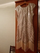 Summer Women Dress 1920s-Flapper-Dress Sequin-Fringe Party-Midi Great-Gatsby Sleeve O-Neck