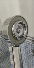 Cabezal de ducha de doble cara, regadera de doble función, ahorro de agua, redondo, ABS, cromado, de mano de alta presión