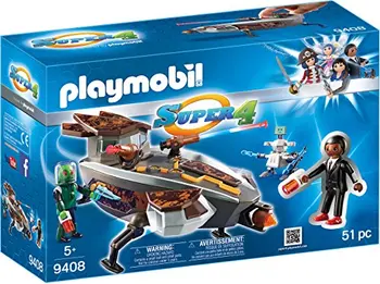 

PLAYMOBIL-Gene and Sykroniano with ship and Robot Playset of toy figures, 9,3x28,4x18,7 cm 9408