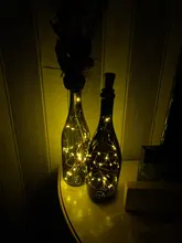 Bottle-Stopper Garland Led-String-Lights Glass-Craft Holiday-Decoration Copper-Wire Fairy