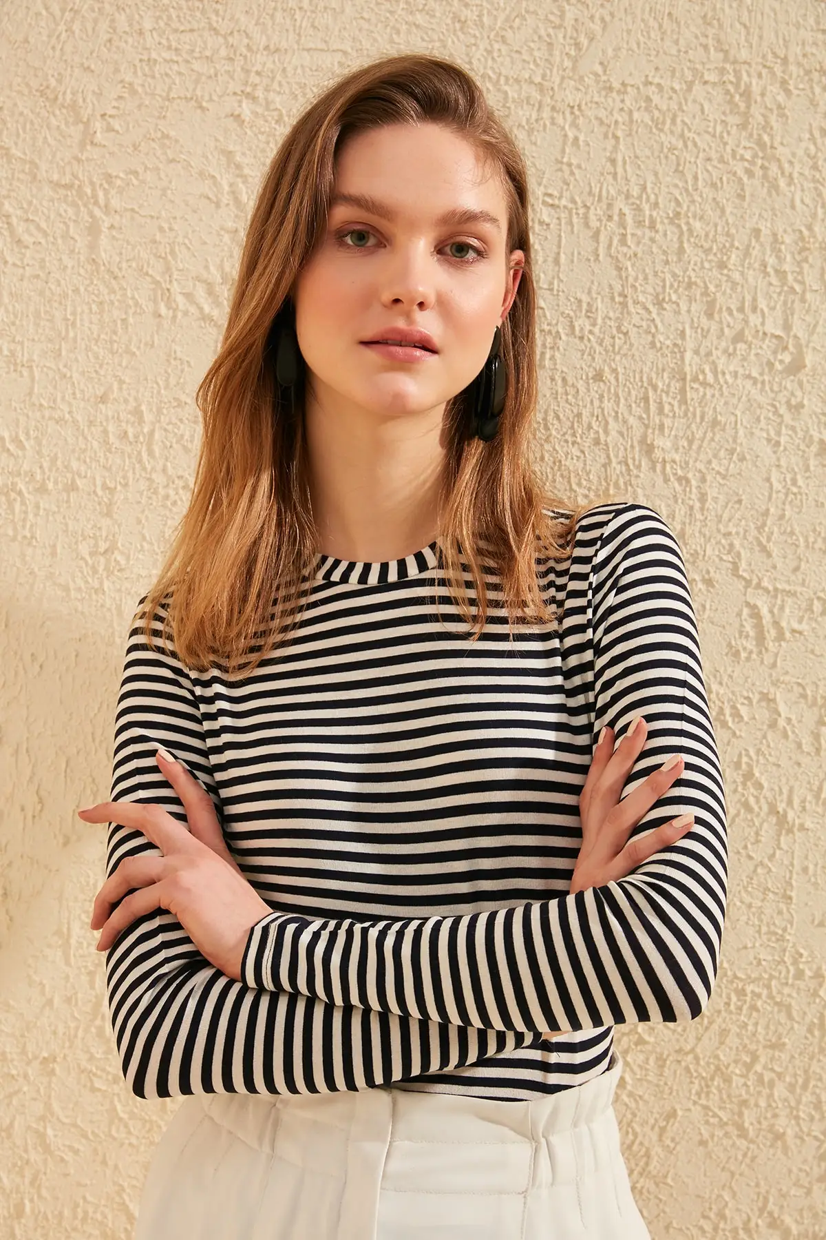 Trendyol Striped Knitted Blouse TWOSS20BZ0416