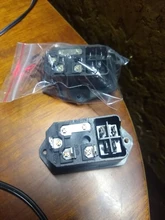 IEC320 C14 eléctrico CA zócalo 3 pin rojo LED 250V interruptor basculante 10A fusible mujer entrada macho conector de clavija 2 enchufe con pines de montaje