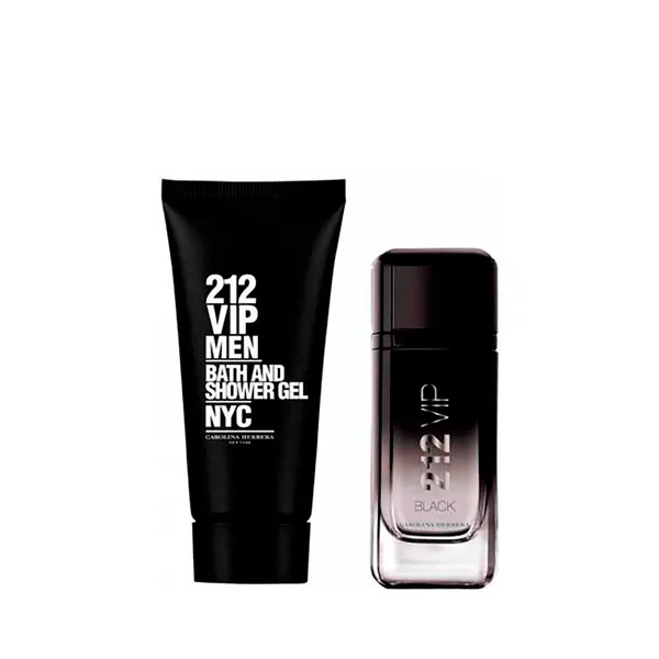Мужской парфюмированный набор 212 Vip Black Carolina Herrera(2 шт