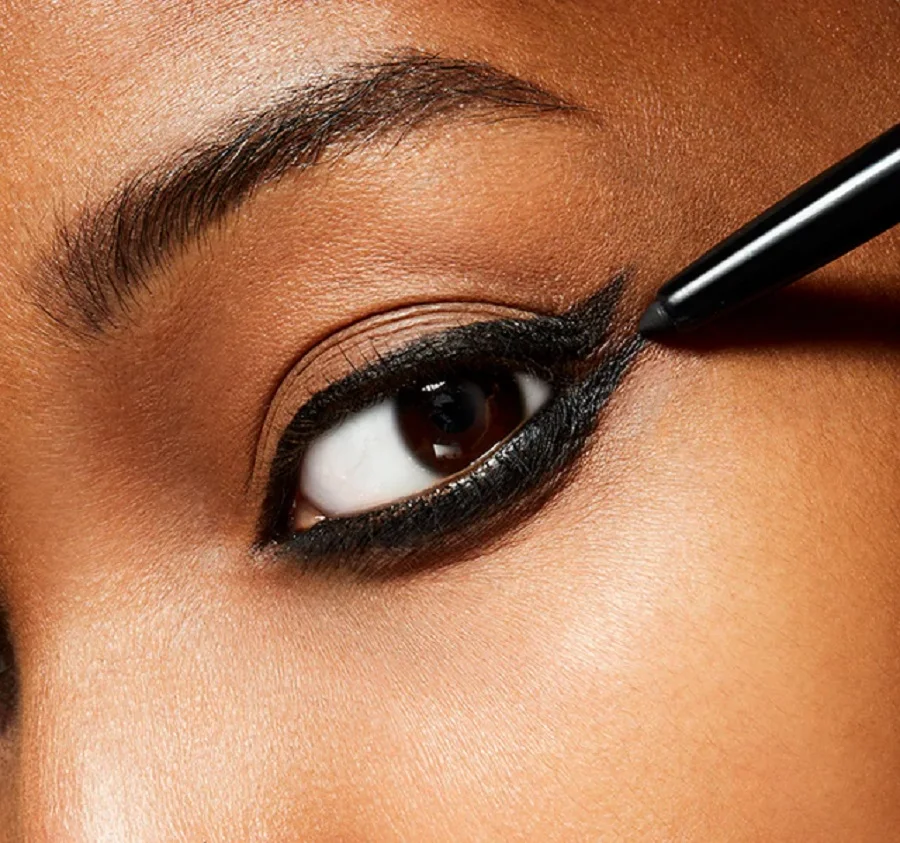 M · A · C DUAL DARE ALL-DAY/Водостойкая Подводка для глаз Черная Подводка для глаз Make up Intense Black Thin to Thick Easy
