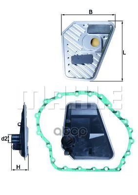 Фильтр Акпп(Вариатор) Audi A4/A6 1.8-3.0-11 Mahle/Knecht Hx168d Mahle/Knecht арт. HX168D