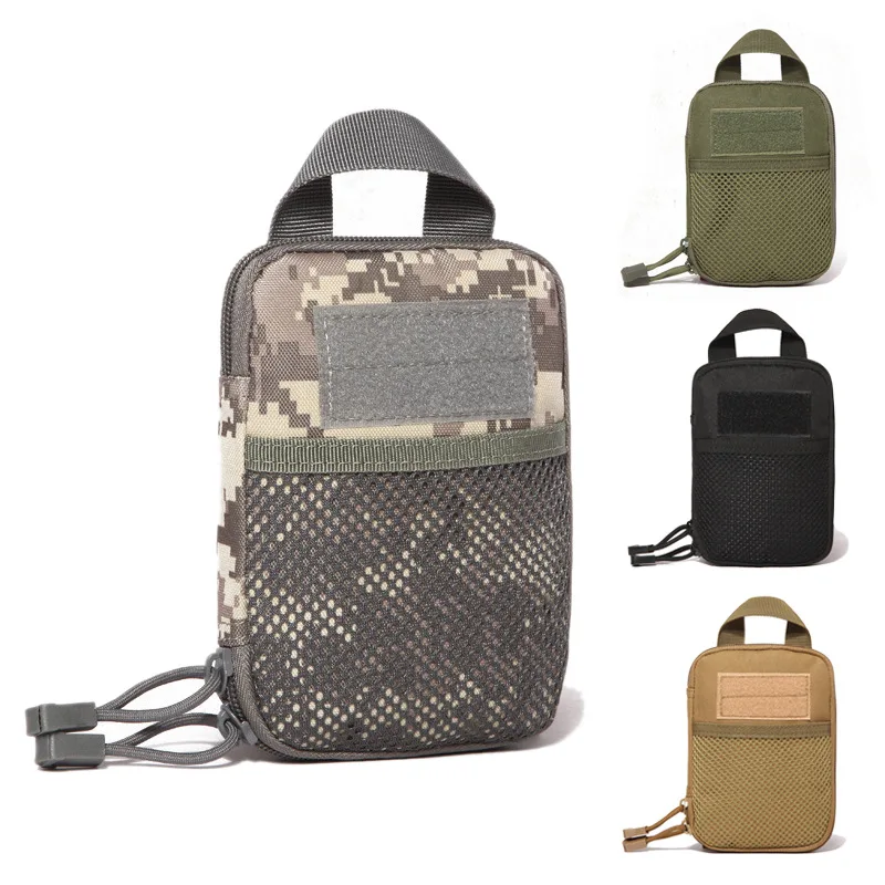 Outdoors Sports Travel Pocket Organizer EDC MIni MOLLE Tactical Waist Climbing bag 5&quot Phone Pouch Bag Nylon SBS Zipper | Спорт и