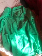 Blusa informal de manga larga para verano, camisa elegante Color liso para mujer, con cuello, 2021