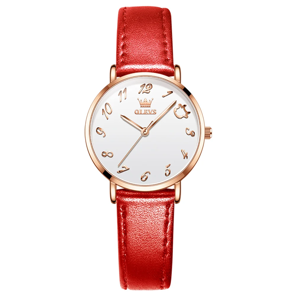 

Fashion Women‘s Red Watches Diamond Simple Style Watches Women Quartz Watches Casual Watch Date Belt Watch Mesh Belt
