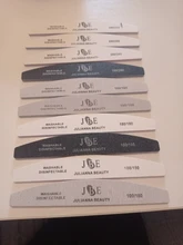 10 Uds lima De uñas profesional, 100, 150, 180, 240 Grit uñas De Gel De limas De uñas y lija estilo Luna acrílico UÑAS De ARTE