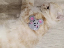 New Catnip Toy, Huggie the Gray Mouse, Fun Cat Toy with Real Catnip Inside