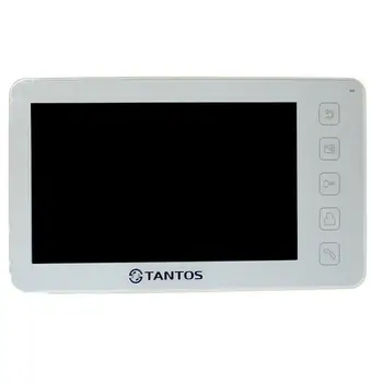 

Видеодомофон Tantos Prime (white). Экран 7”, CVBS, microSD, детектор на 1 канал, 2 панели, 2 камеры, 4 мониторa, встроенный БП