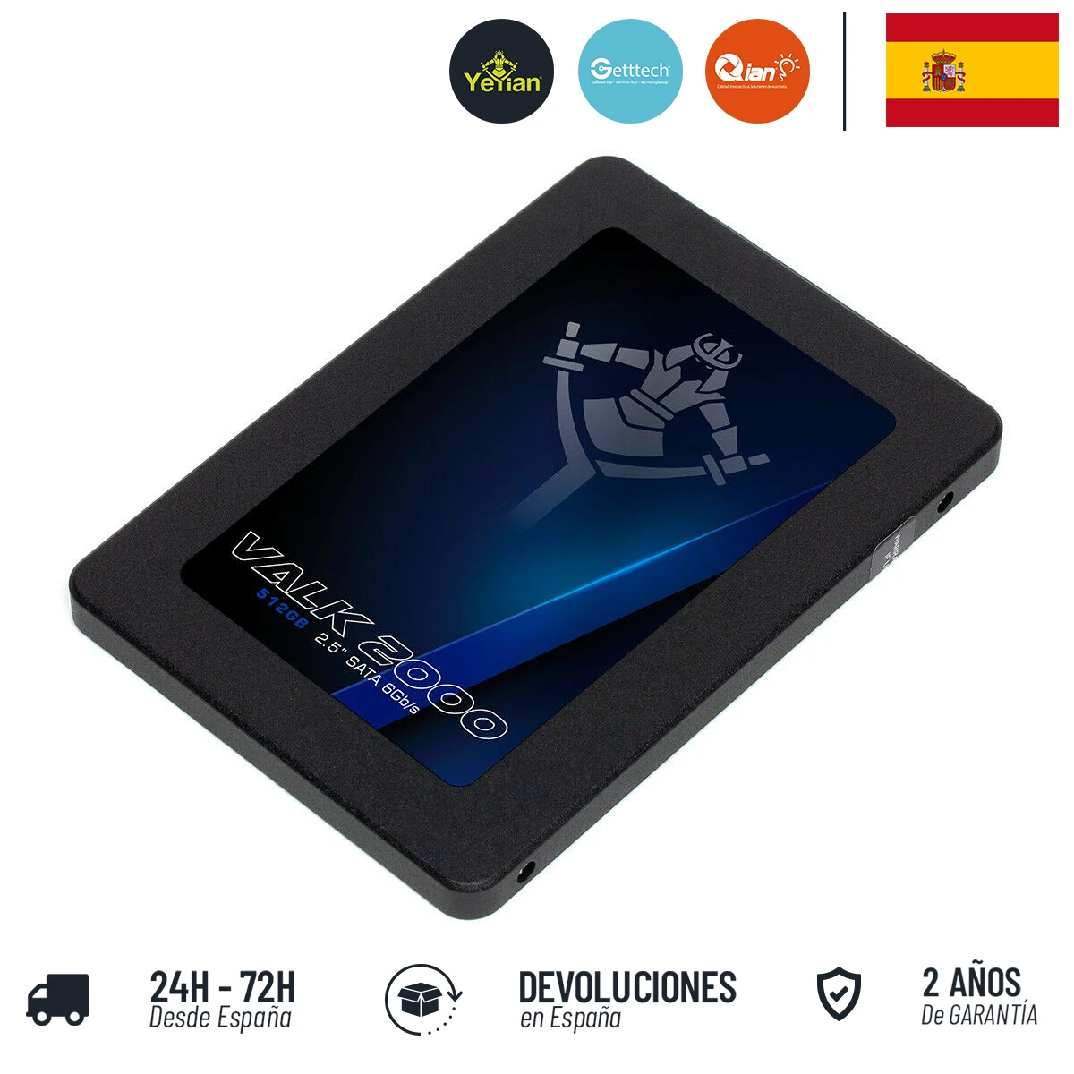 YEYIAN SSD Disco de Estado sólido VALK 512 GB 2.5" SATA, 550 Mb/seg de lectura y 420 Mb/seg escritura , YCV 051820 4