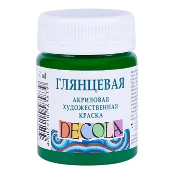 

Paint acrylic glossy DeCola green medium jar 50 ml