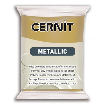 

Ce0870056 plastic polymer baked 'cernit metallic' 56 gr. (055 antique gold)