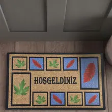 Дверной коврик-Дверной Коврик для помещений-Дверной матовый резиновый матовый-Дверной Коврик для помещений | Marta 45X70 см