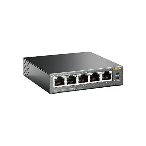 Настольный коммутатор TP-Link SG1005P LAN PoE серый