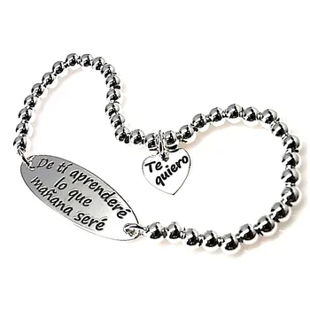 

Law silver bracelet 925m OF YOU I 'LL LEARN WHAT TOMORROW I WILL BE [AB0249]