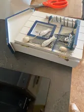 Caja de almacenamiento de llaves de la casa del Mediterráneo caja de almacenamiento de madera montada en la pared