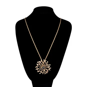 

Pendant/pendant jewelery flower (jewelery alloy, golden) 55583