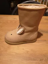 Kids Shoes Sneakers Snow-Boots Rabbit Girls Winter Genuine-Leather Children Cartoon-Animals