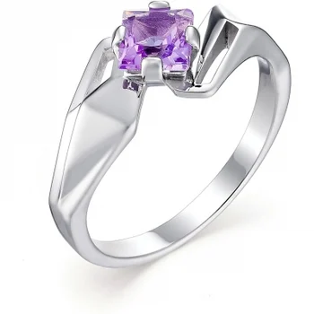 

Alcor ring with 1 amethyst of silver