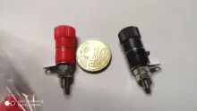 Socket-Connector Banana-Plugs Binding-Post 4mm Nickel-Plated Black Red 10pcs Nut DIY