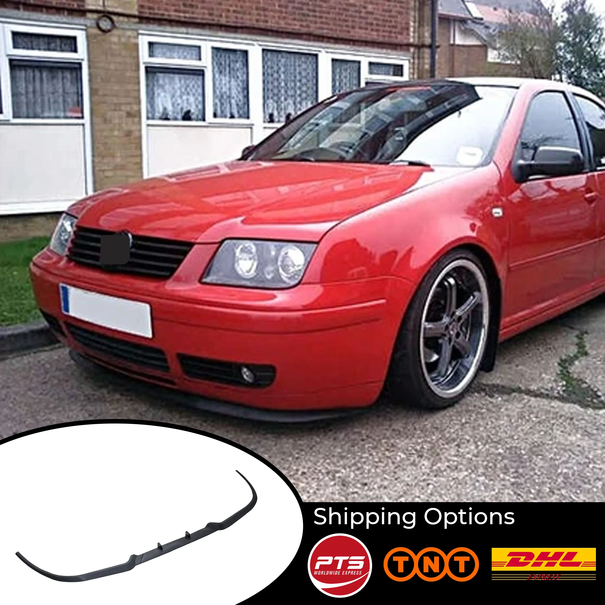 Передний спойлер для VW JETTA MK4 / BORA CUPRA R бампер евро губа универсальный комплект 3 шт.