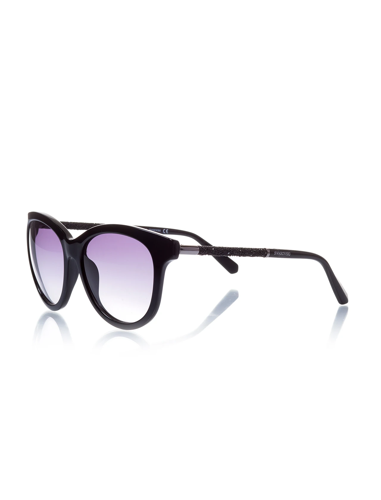 

Women's sunglasses swr 0132 01b bone black organic 56-swarovski