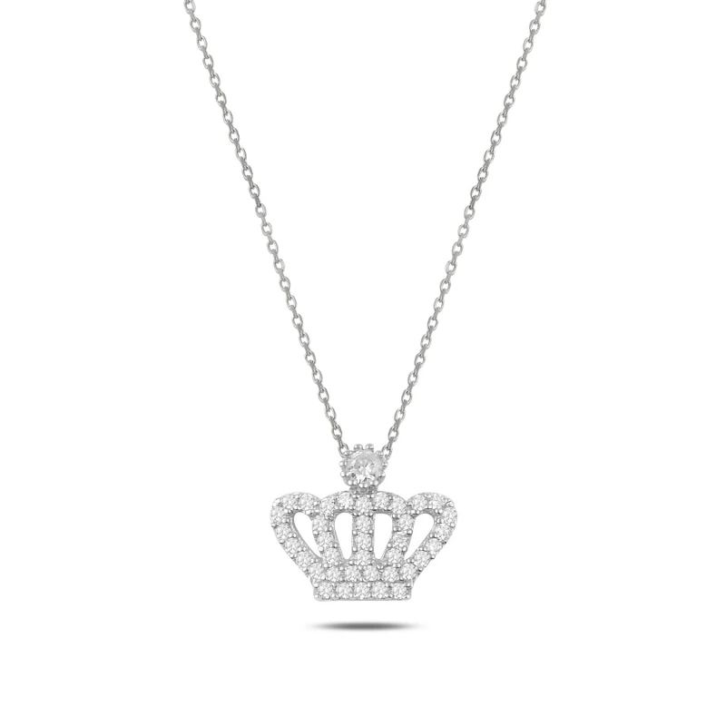 

Silver 925 Sterling Zircon Crown Pendant