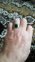 Anillo de navidad plateado para hombre, anillos de esmalte cuadrado y negro, joyería fina, alta calidad, 8-11