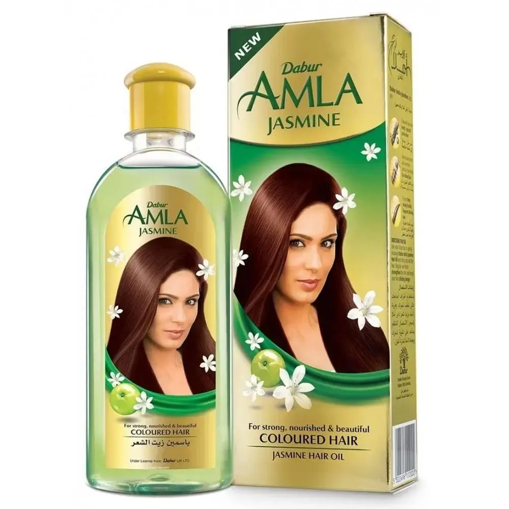 Dabur Amla Jasmine Hair Growth Care Oil 200 ML Gooseberry Strong Rapid Nourishing Prevent Loss Natural Original Vitamin E | Красота и
