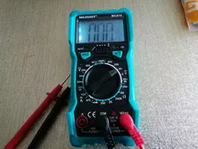 Mileseey-multímetro Digital NCV de rango automático, medidor de voltaje CA/CC, luz Flash, pantalla grande