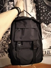 Mochila moderna impermeable para hombre y mujer, morral escolar antirrobo para ordenador portátil, de viaje, color negro