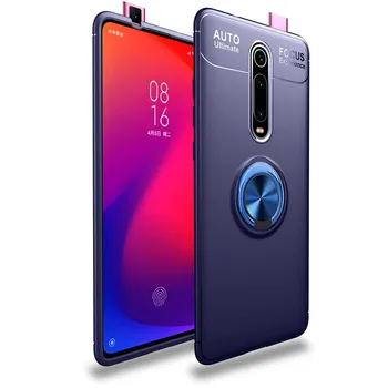 

Stand case Silicone with Ring for Xiaomi Mi 9T Blue